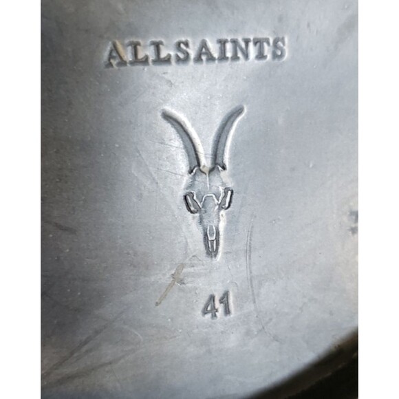 Allsaints Chelsea Boots Black Leather All Saints Women's Size 10 EUR Size 41 - Picture 10 of 12